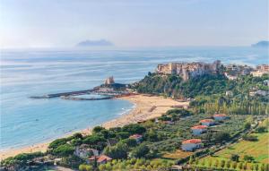 an aerial view of a beach and the ocean at Amazing Home In Campodimele With House A Panoramic View in Campodimele