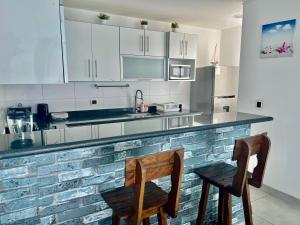 Kuchyň nebo kuchyňský kout v ubytování 1 Fila Vista Bahía Paracas - La Velas 501 T1 + 104 fotografií