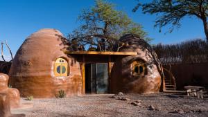 a house that is made out of a mushroom at DOMOS PUJLLAI San Pedro de Atacama in San Pedro de Atacama