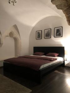 1 dormitorio con 1 cama grande en una habitación en Nuovo Casa, en Sopron