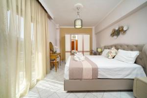 Ένα ή περισσότερα κρεβάτια σε δωμάτιο στο Sunside House