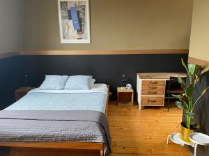 Postel nebo postele na pokoji v ubytování Vakantielogies Faja lobi