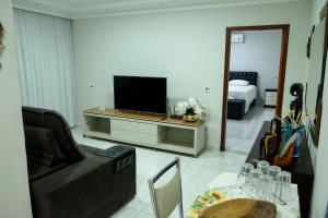 TV a/nebo společenská místnost v ubytování Espaço moderno na melhor região de Pirassununga