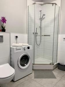 Vannituba majutusasutuses Apartament w centrum miasta