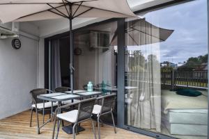Balkón alebo terasa v ubytovaní Apartament Horyzont 101
