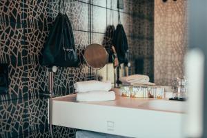 Koupelna v ubytování Hotel AX