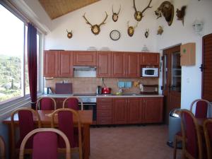 Kuchyň nebo kuchyňský kout v ubytování Apartments Sunce