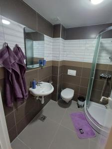 Koupelna v ubytování Apartman NALE