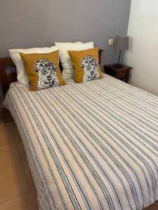 Postel nebo postele na pokoji v ubytování Residence Cap Bleu a Carro