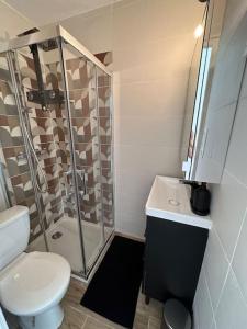 Ένα μπάνιο στο Joli T2 climatisé, jardin, tout confort, idealement situé