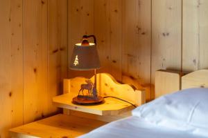 Voodi või voodid majutusasutuse Chalet Vansamis, breathtakinng views & sauna toas