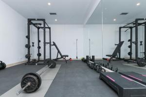 Fitness centrum a/nebo fitness zařízení v ubytování Hotel Lauria