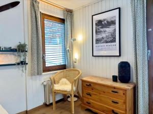 Area soggiorno di Charming studio, Bettmerhorn view