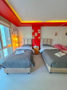 Ein Bett oder Betten in einem Zimmer der Unterkunft Samielo