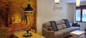 Area tempat duduk di Apartamento Bronce