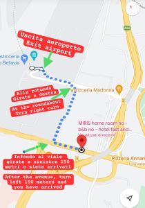 mapa wskazująca lokalizację proponowanego motelu w obiekcie MIRIS home fast and comfortable with self check in 8 minutes walk near Naples airport w mieście Napoli