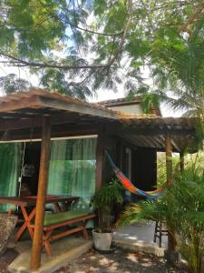 Zahrada ubytování Chalé "Oasis"