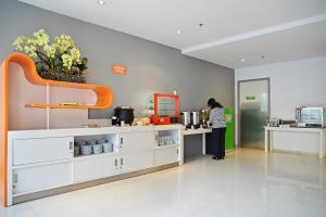 Ο χώρος του λόμπι ή της ρεσεψιόν στο POP! Hotel Tanjung Karang