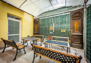 Posezení v ubytování Hotel Golden City Garni