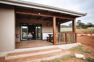 Balkón nebo terasa v ubytování Rockdell Lodge