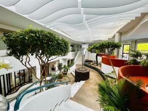 A garden outside Angel's house at Club Atlantis