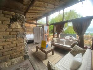 Posezení v ubytování Cabaña Isla Dorada