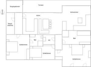 Půdorys ubytování Appartement Emma