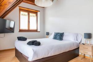 Postel nebo postele na pokoji v ubytování Refugio en las Cumbres