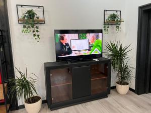Televízia a/alebo spoločenská miestnosť v ubytovaní Great Polonia Wrocław Tumski