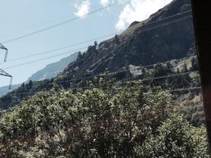 Vue générale sur la montagne ou vue sur la montagne depuis l'appartement