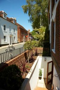 a view of a balcony of a building at Just a B in Winchester