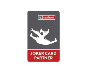 a pack of joker card barrier labels at Chalet Glemmerl Mountain Lodge Saalbach Hinterglemm in Saalbach-Hinterglemm