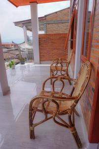 Balkón nebo terasa v ubytování Tobay Family Home