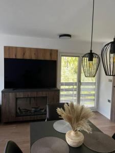 Μια τηλεόραση ή/και κέντρο ψυχαγωγίας στο Golden hour apartment