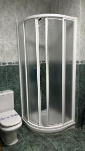 アギラスにあるApartamentos Arcos Duplex Águilasのバスルーム(シャワー、トイレ付)