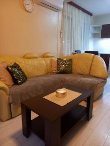 - un salon avec un canapé et une table basse dans l'établissement 2Anna Apartments, à Surčin