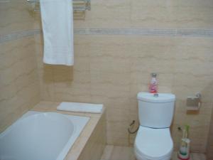 Koupelna v ubytování Jess Hotel