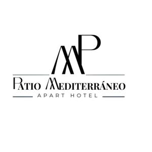 a logo for the rico residence apartment hotel at Patio Mediterraneo Apart Hotel in San Rafael