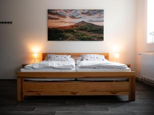 Postel nebo postele na pokoji v ubytování Apartmány u Maxíků