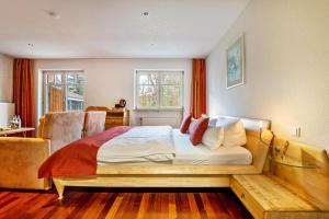 Säng eller sängar i ett rum på Landschloss Ernestgrün Apartment214