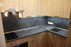 Kuchyň nebo kuchyňský kout v ubytování Apartmán Bára