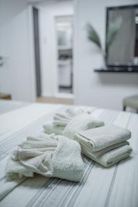 a group of towels sitting on top of a table at The SKVER in Požarevac
