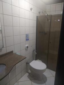 Et badeværelse på Pousada Cavalo Marinho