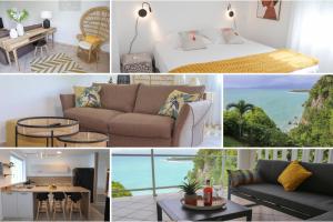 Posedenie v ubytovaní La vue du phare - Appartement neuf avec vue imprenable et acces crique