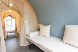 Postel nebo postele na pokoji v ubytování Camping Clarà