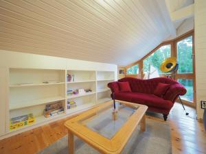 Ein Sitzbereich in der Unterkunft Ferienhaus Marie
