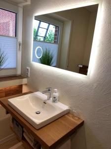 A bathroom at Fewo Langeoog