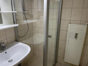 Koupelna v ubytování Ferienwohnung Albatros