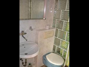 Bilik mandi di NEU! Ferienwohnung Storchennest EG