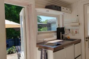 Kuchyň nebo kuchyňský kout v ubytování Tiny House an den Bentheimer Klippen